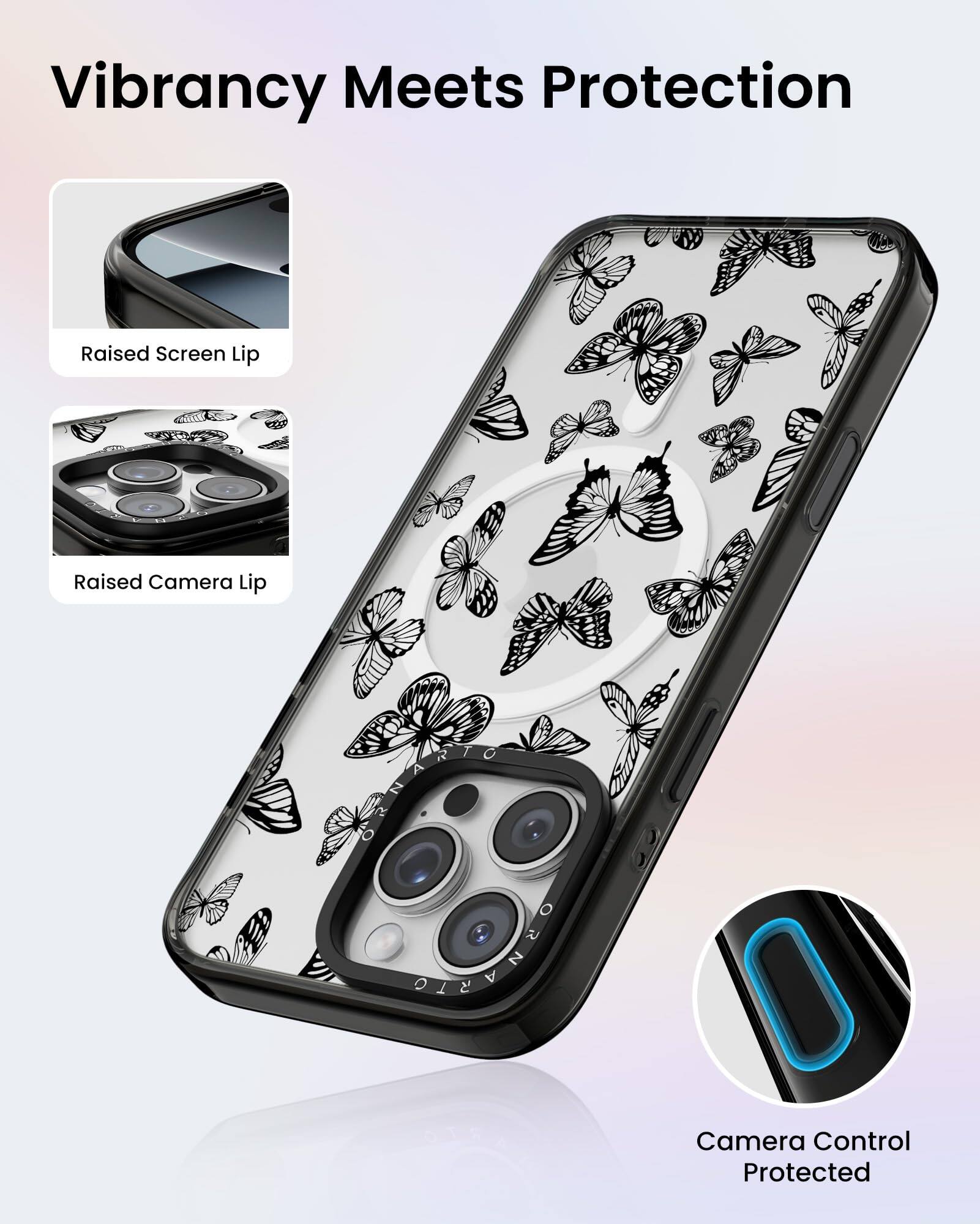 Vibrancy Meets Protection

Raised Screen Lip

Raised Camera Lip

Camera Control Protected