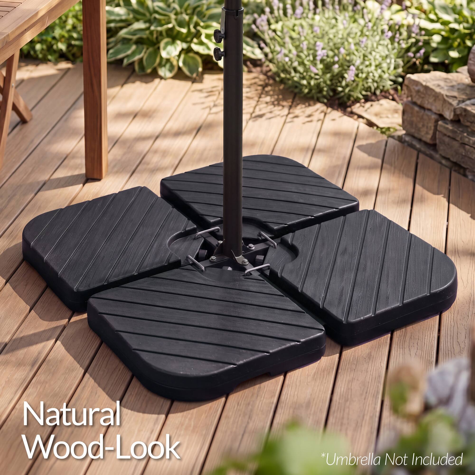 Natural Wood-Look  
*Umbrella Not Included