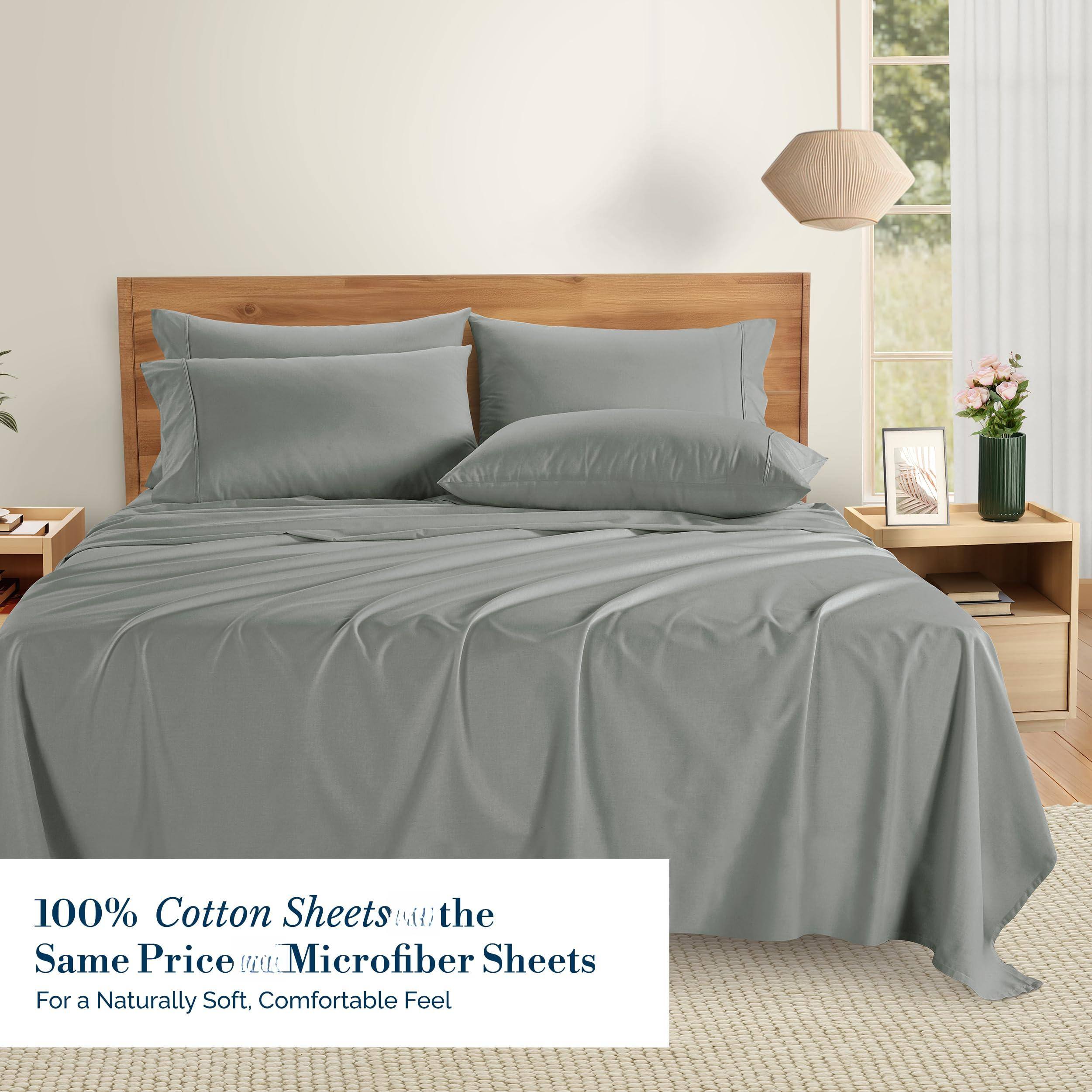 100% Cotton Sheets at the Same Price as Microfiber Sheets  
For a Naturally Soft, Comfortable Feel
