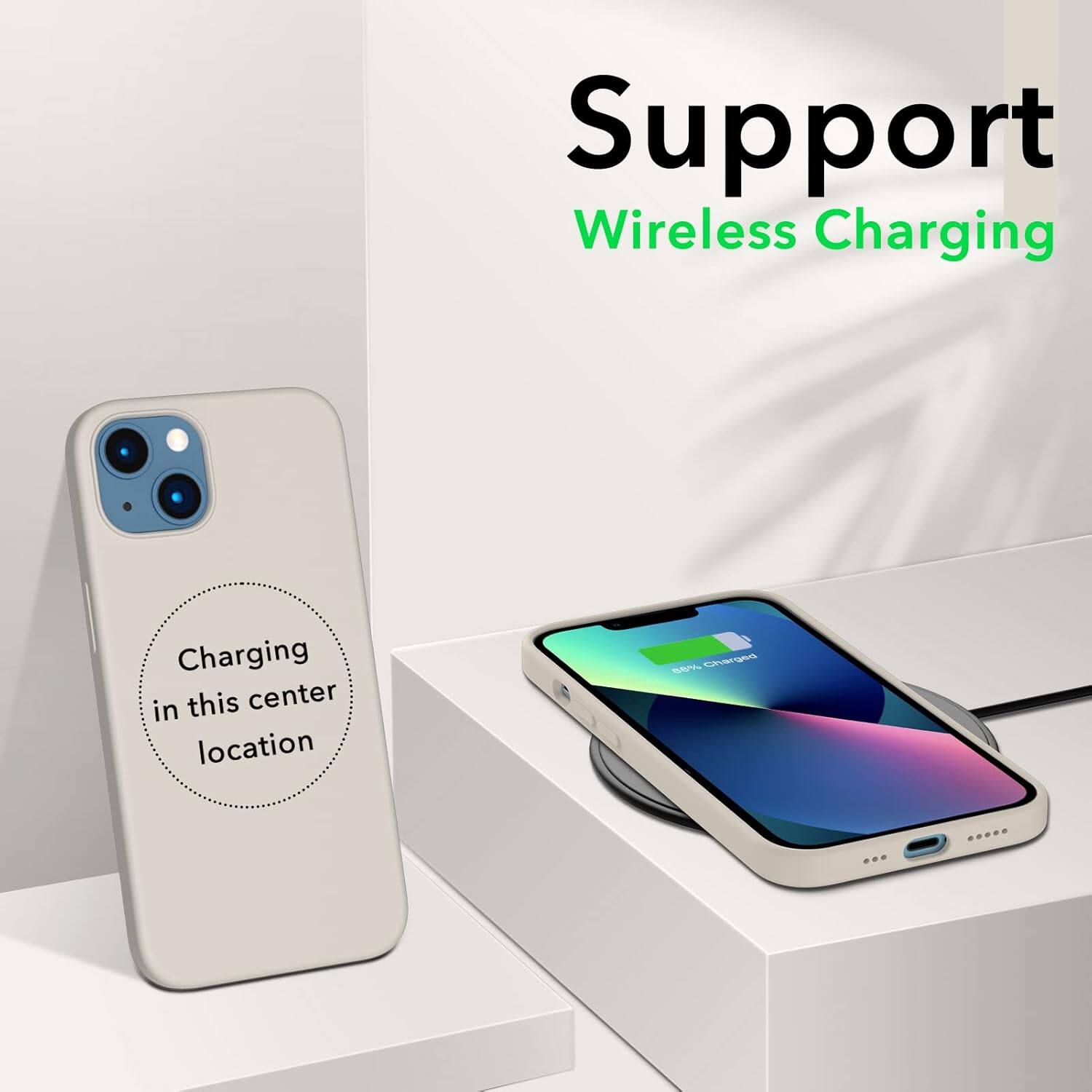 Support Wireless Charging Charging in this center location