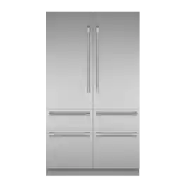 Thermador - Freedom Collection 48 in Wide 26.8 Cu. Ft. Smart Built-in French Door Bottom Freezer Refrigerator, Professional Handles - Stainless Steel