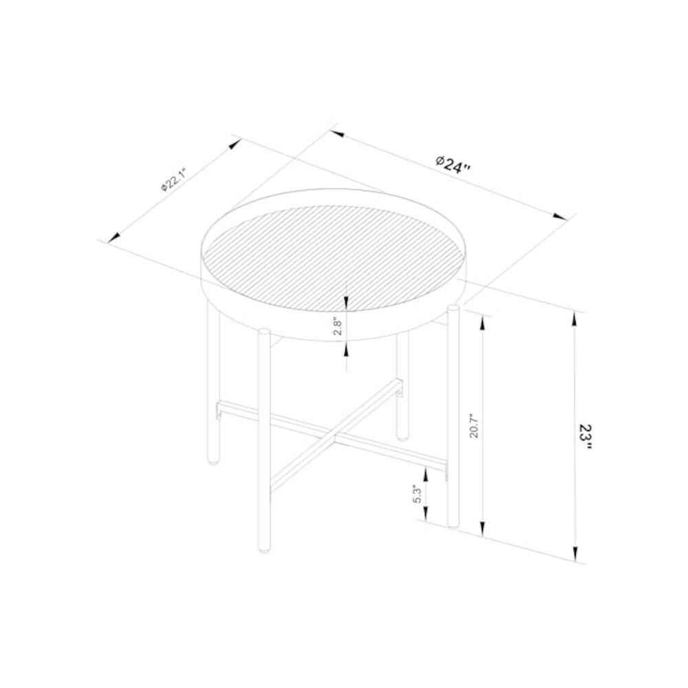 1 22.1" 24" 2.8" 20.7" 23" 5.3"