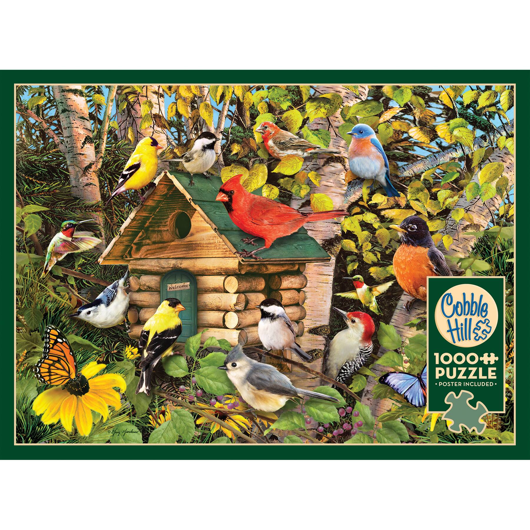 Animals of Cobble Hill 1000+ Puzzle Poster Included