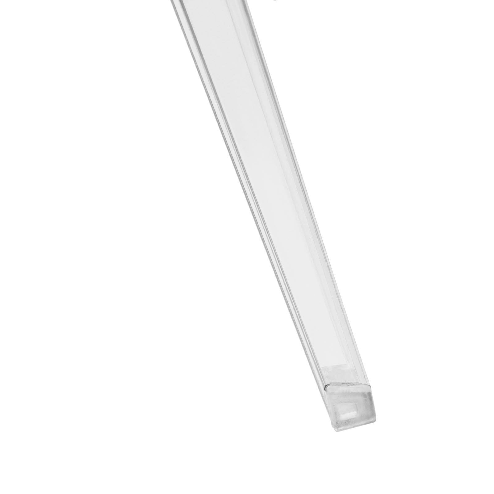 Alt View 6. LeisureMod - Marion 2-PCS Clear Acrylic Dining Chair, Modern Single-Piece Stackable Armless Chair - Clear.