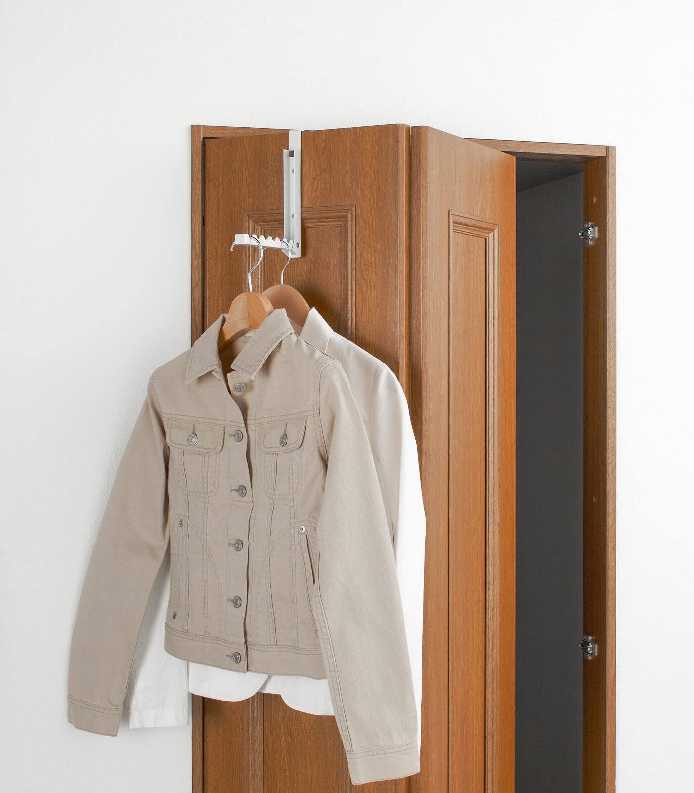 Alt View 2. Yamazaki Home - Over-the-Door Hook - Steel - White.