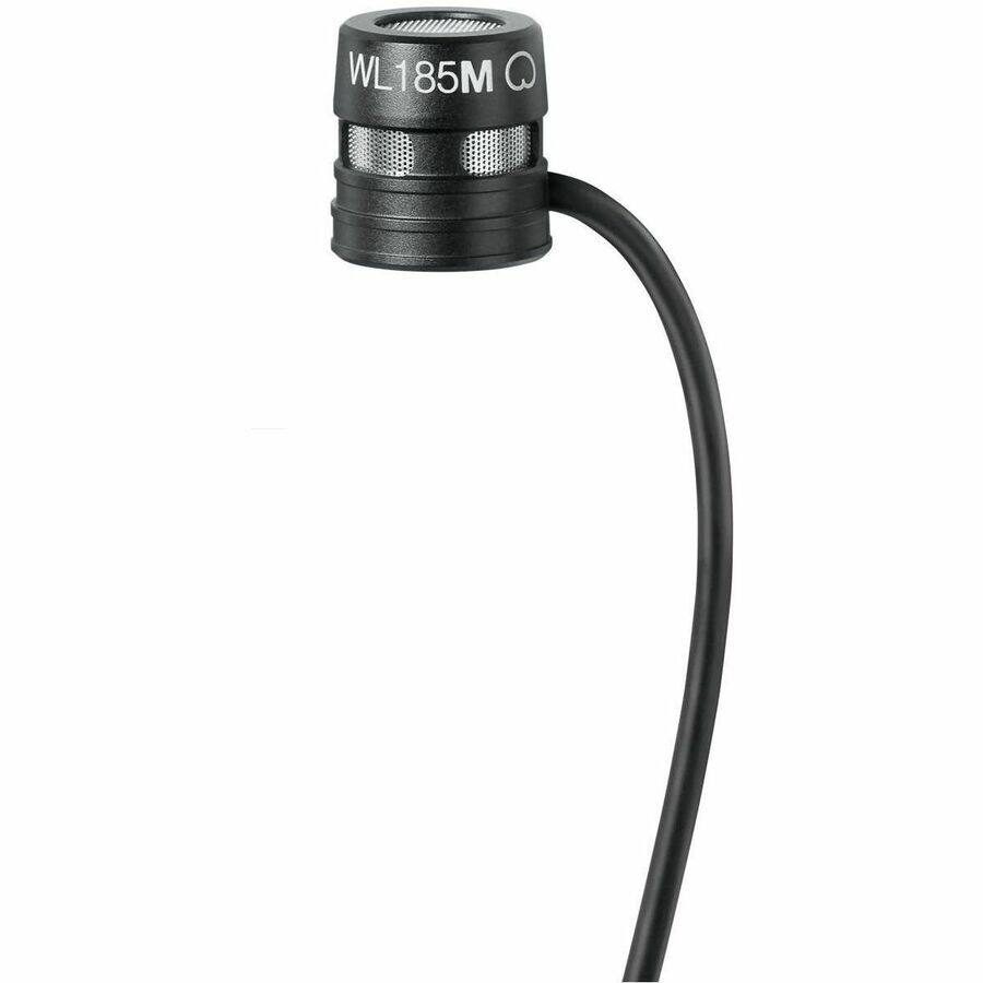 Alt View 1. Shure - Shure WL185M Wired Microphone for Wireless Transmitter, Transportation - Black - Cardioid - Lavalier.