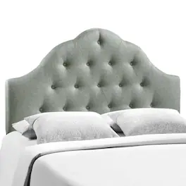 Sovereign Upholstered Fabric King Headboard by Modway - Gray