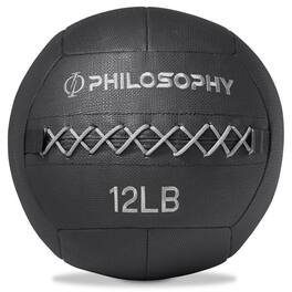 Philosophy Gym - Wall Ball - Soft Weighted Medicine Ball - Non-Slip Grip - Black