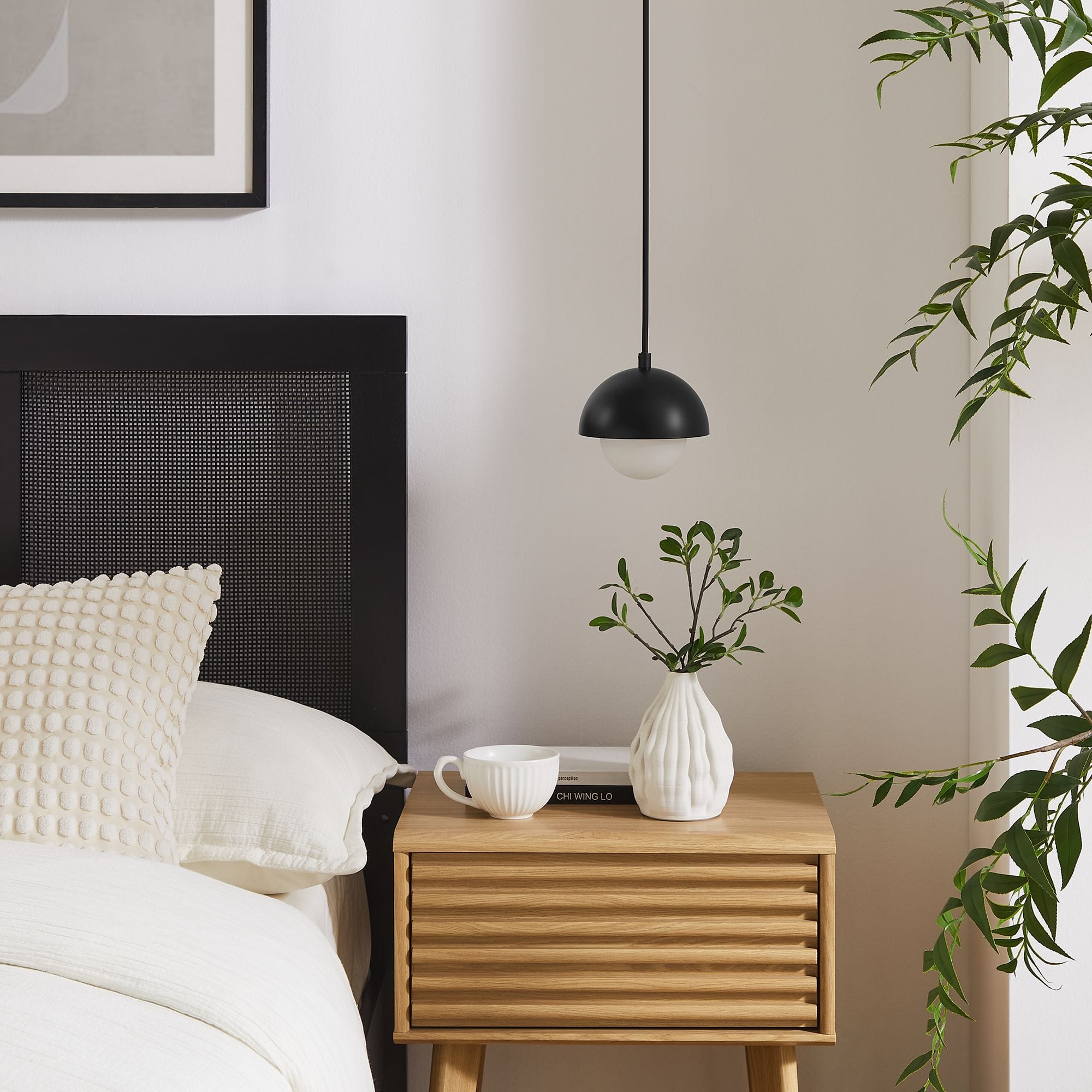 Eclipse Globe Pendant Light by Modway - Black