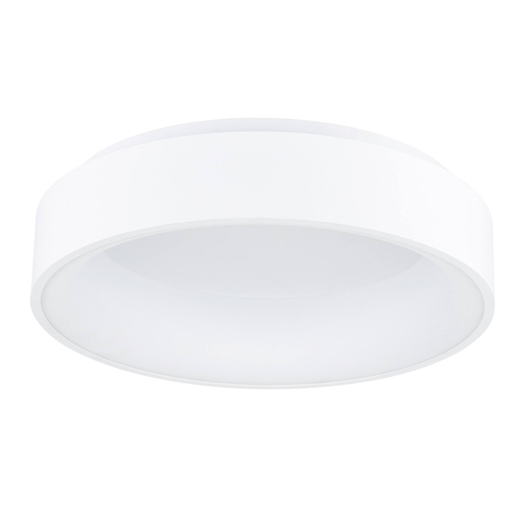 Alt View 1. CWI Lighting - Arenal LED Drum Shade Flush Mount With White Finish - White.