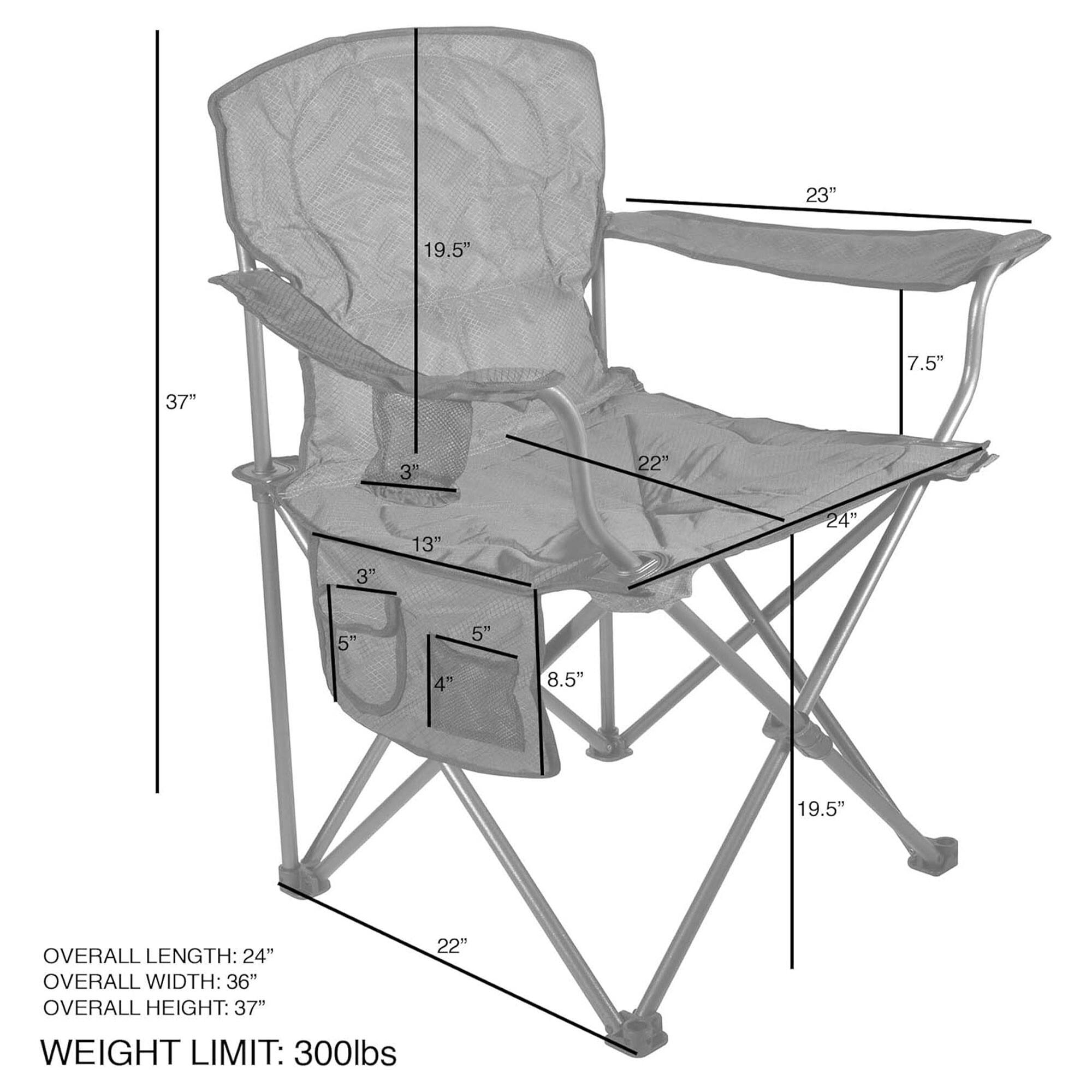 23" 19.5" 7.5" 37" 3" 22" 3" 13" 24" 5" 5" 4" 8.5" 19.5" OVERALL LENGTH: 24" OVERALL WIDTH: 36" OVERALL HEIGHT: 37" WEIGHT LIMIT: 300lbs