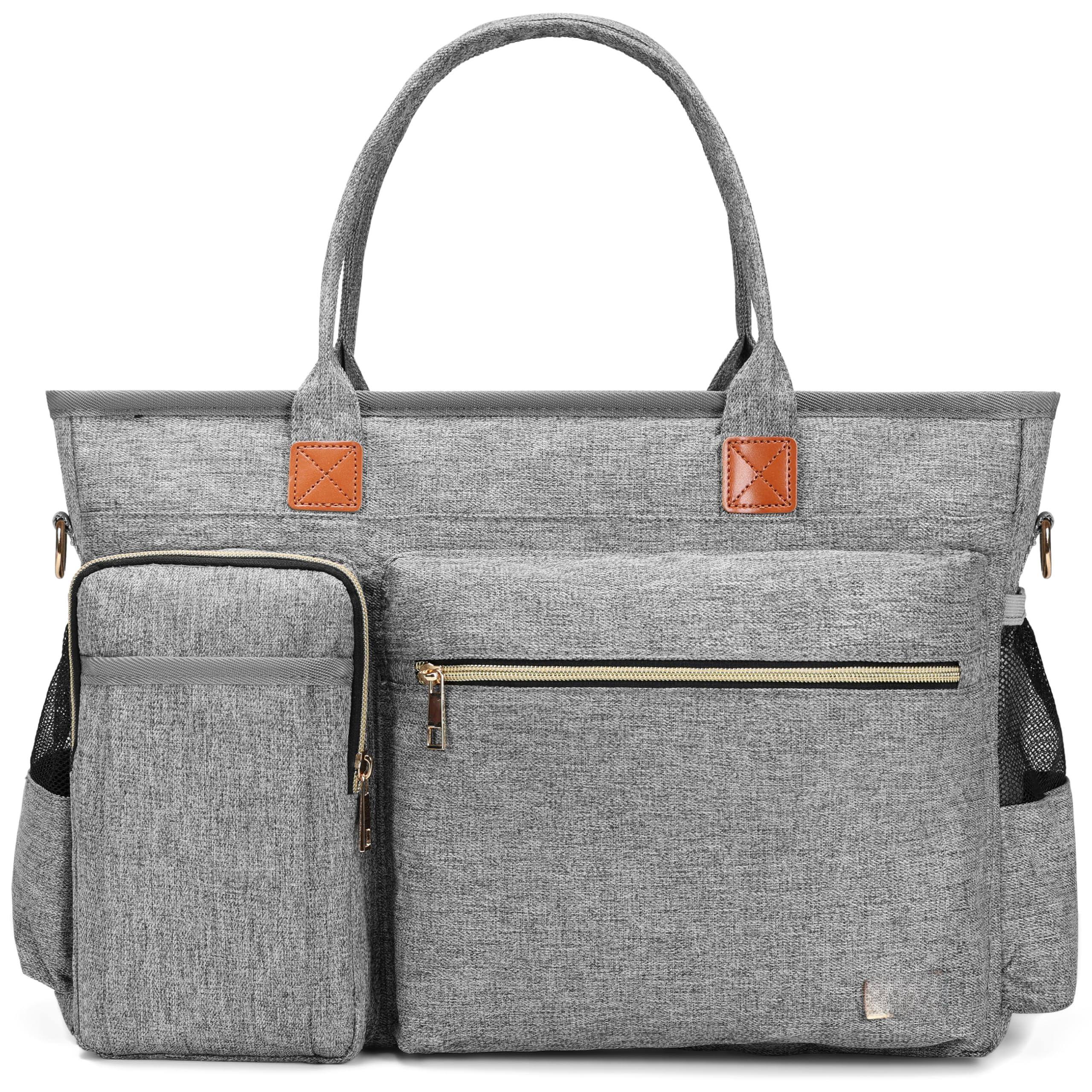 Alt View 1. Skar Audio - Laptop Tote Bag Middle Size Computer Messenger Teacher With 15.6'' Padded Sleeve This tote bag measures 16 - Dark Gray.