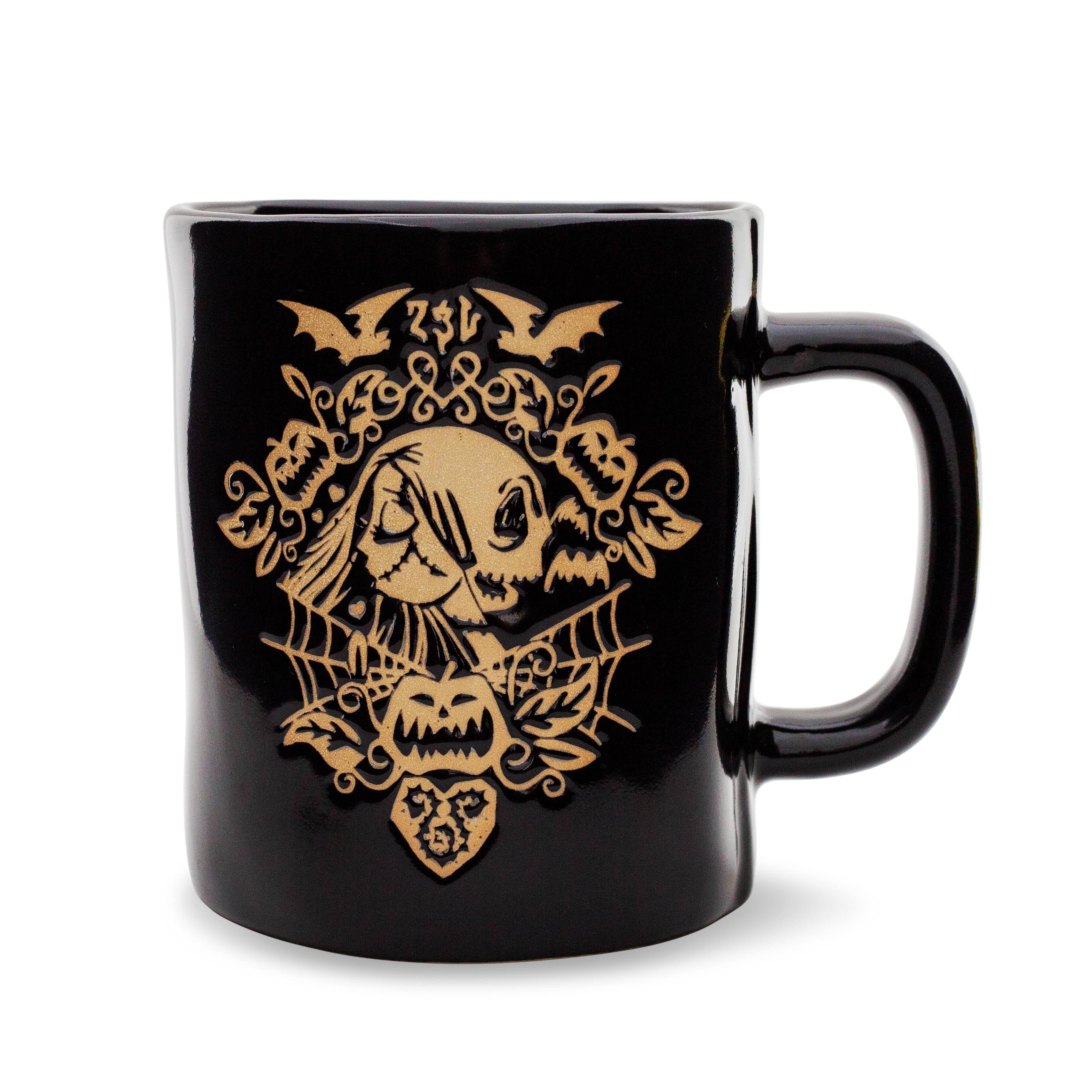 Alt View 1. Disney - Disney The Nightmare Before Christmas Jack And Sally Wax-Resist Pottery Mug - Black.