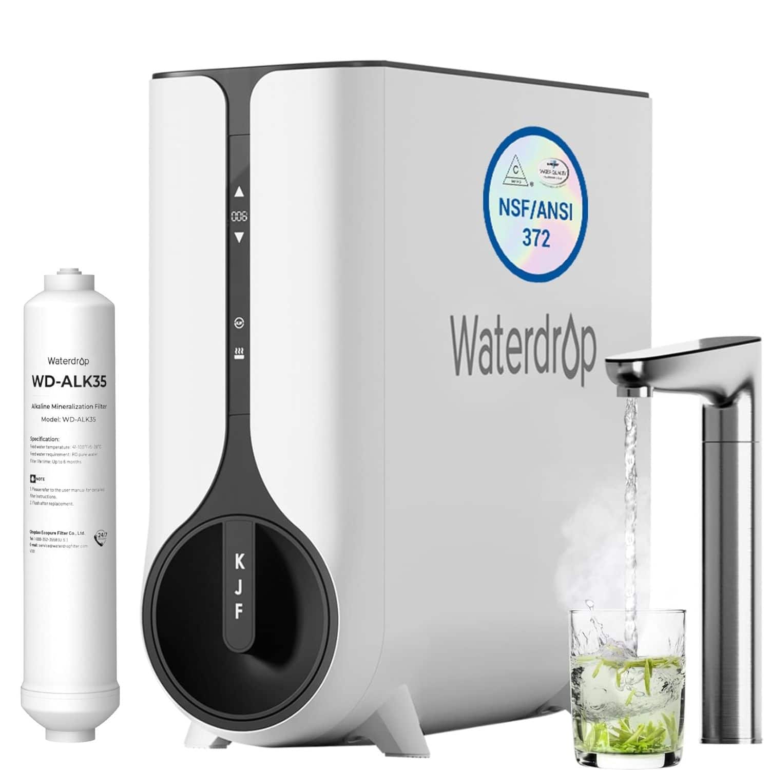 Waterdrop - K6 Reverse Osmosis System Extra WD-ALK35 Water Filter - White
