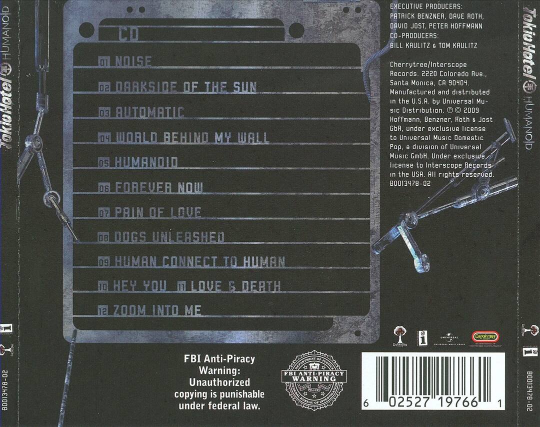 Back. Humanoid [CD].