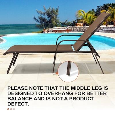 PLEASE NOTE THAT THE MIDDLE LEG IS DESIGNED TO OVERHANG FOR BETTER BALANCE AND IS NOT A PRODUCT DEFECT.