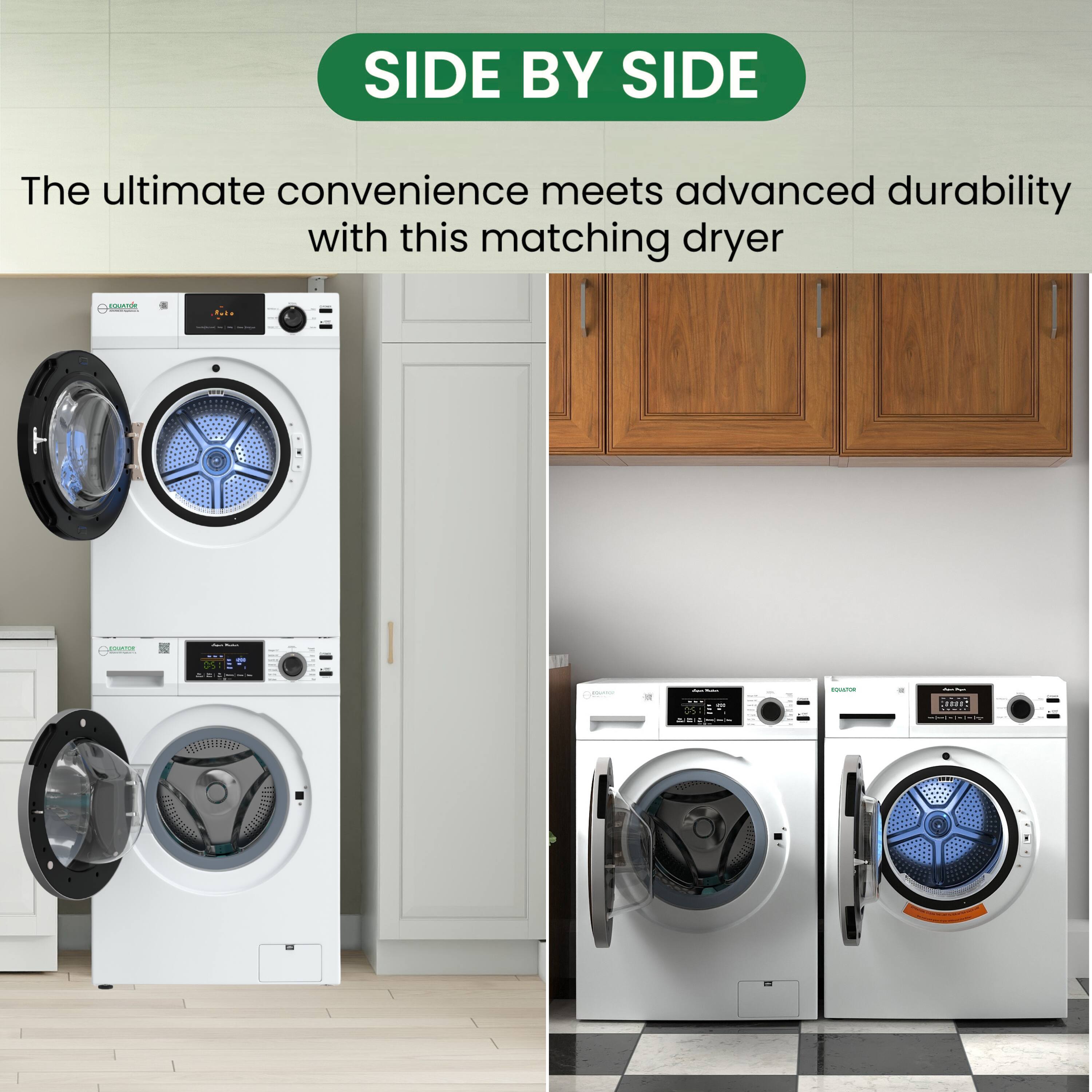 SIDE BY SIDE

The ultimate convenience meets advanced durability with this matching dryer