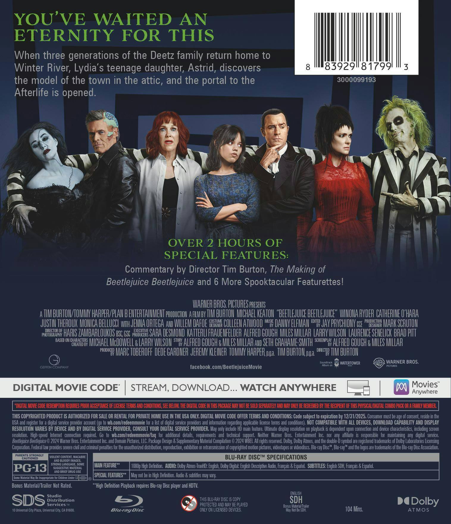 Back. Beetlejuice Beetlejuice   - BLU-RAY.