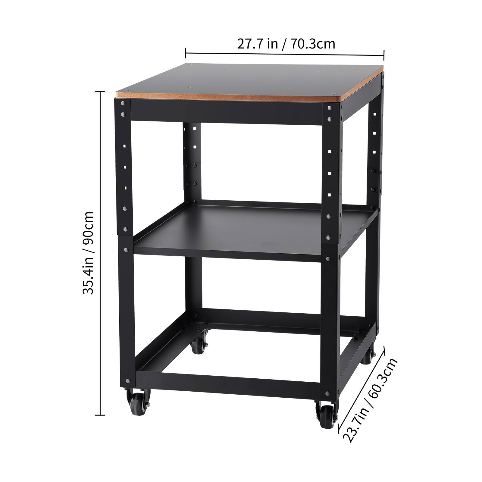 27.7 in / 70.3cm  
35.4 in / 90cm  
23.7 in / 60.3cm
