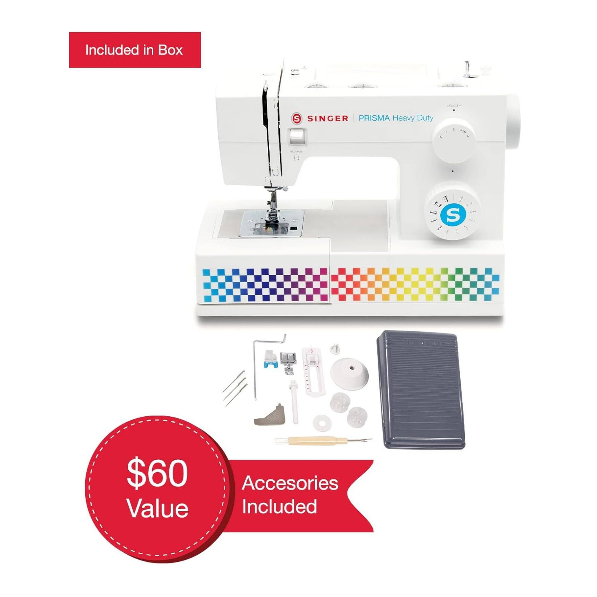 Included in Box: SINGER PRISMA Heavy Duty d. 1 / O S - 1 1 1 $60 Value Accessories Included