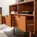 Alt View 23. Walker Edison - 58" Mid-Century Modern 3-Drawer Wood TV Stand for TVs up to 65" - Caramel.