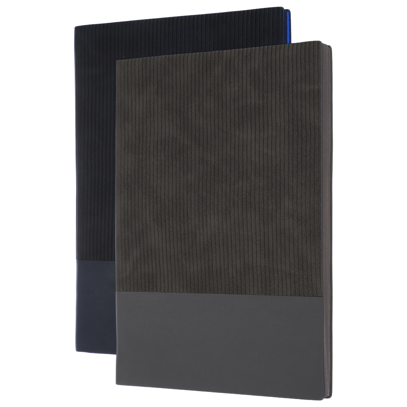 "Unique Bargains - 2pcs Hardcover Leather Lined Journal, 100 Pages 8.3x5.7"" A5 Lined Diary Notebook for Office Home Writing - Blue/Gray" price history on PriceWatchPro