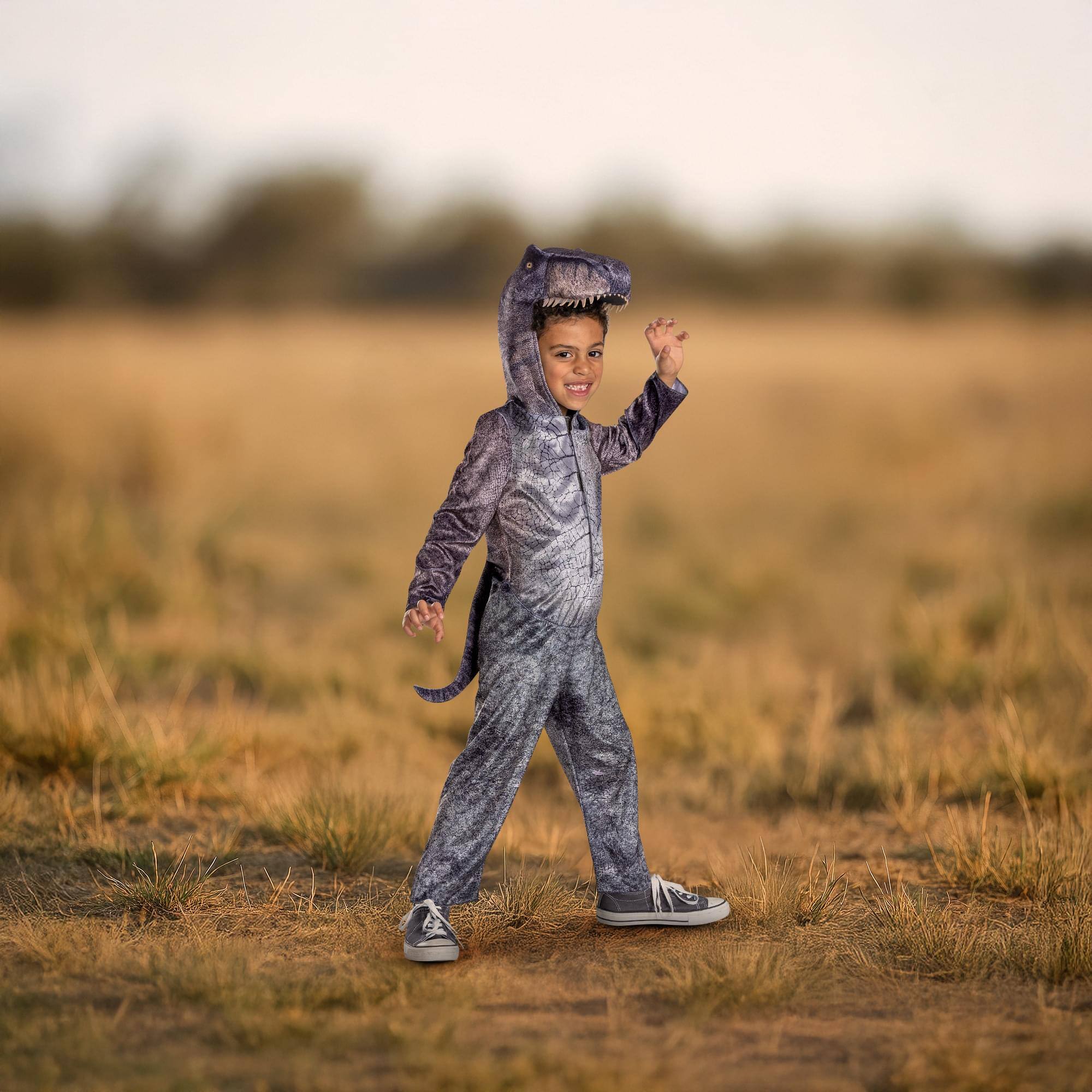 Alt View 4. Disguise - Jurassic World Saga T-Rex Classic Child Costume | Small 4-6 - Multi-Colored.