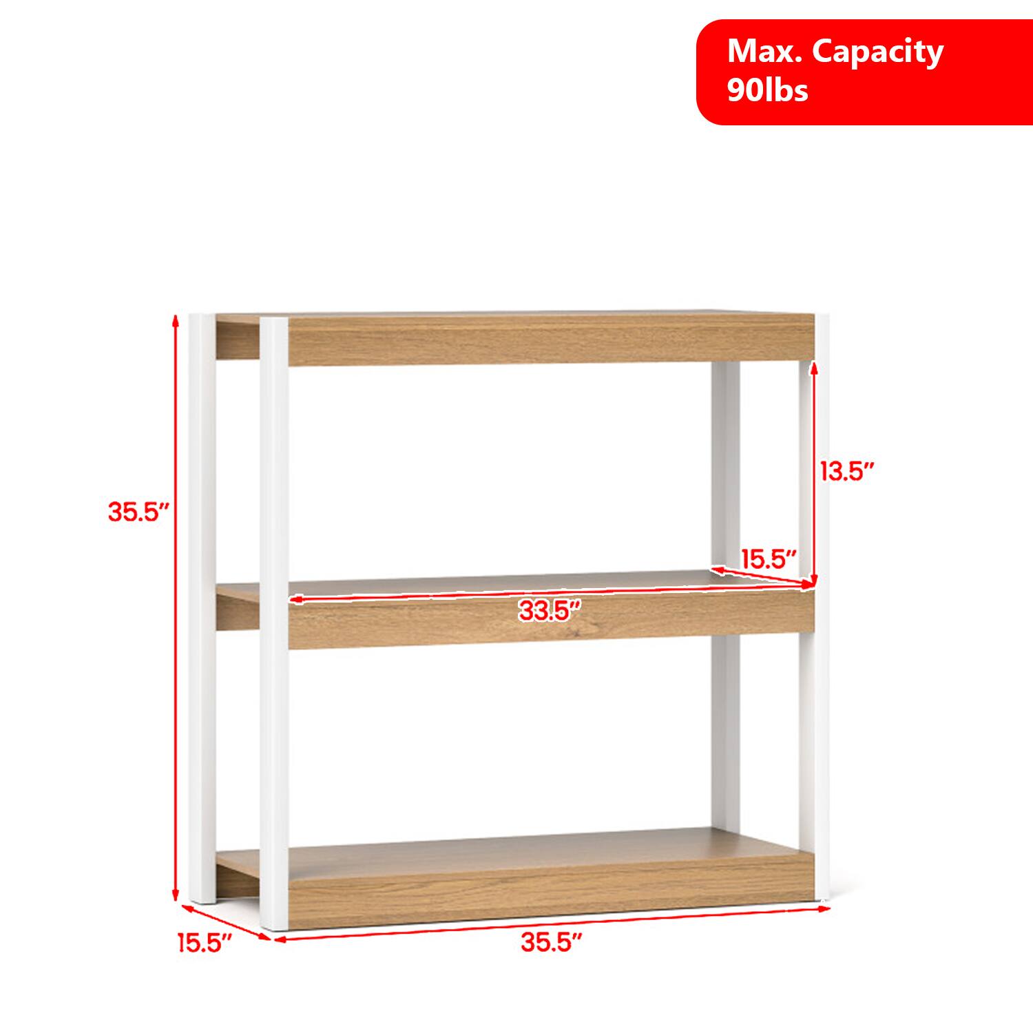 Max. Capacity 90lbs  
35.5"  
13.5"  
15.5"  
33.5"  
15.5"  
35.5"