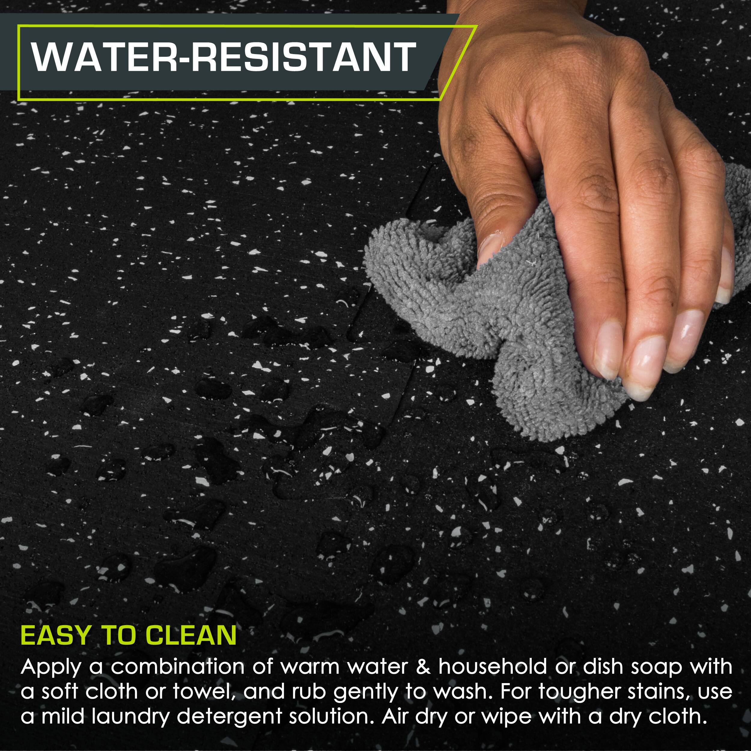 **WATER-RESISTANT**

**EASY TO CLEAN**

Apply a combination of warm water & household or dish soap with a soft cloth or towel, and rub gently to wash. For tougher stains, use a mild laundry detergent solution. Air dry or wipe with a dry cloth.