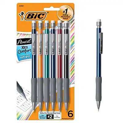 42000
BIC #1 Selling Mechanical Pencil
Xtra Comfort
Soft Grip
Perfect for Standardized Tests
0.5 mm
#2 Precision
6 Pencils
