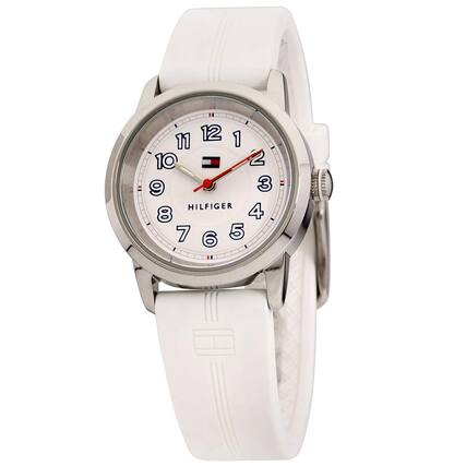 Front. Tommy Hilfiger - Tommy Hilfiger Women's Communion White Dial Watch - 1781528 - White.