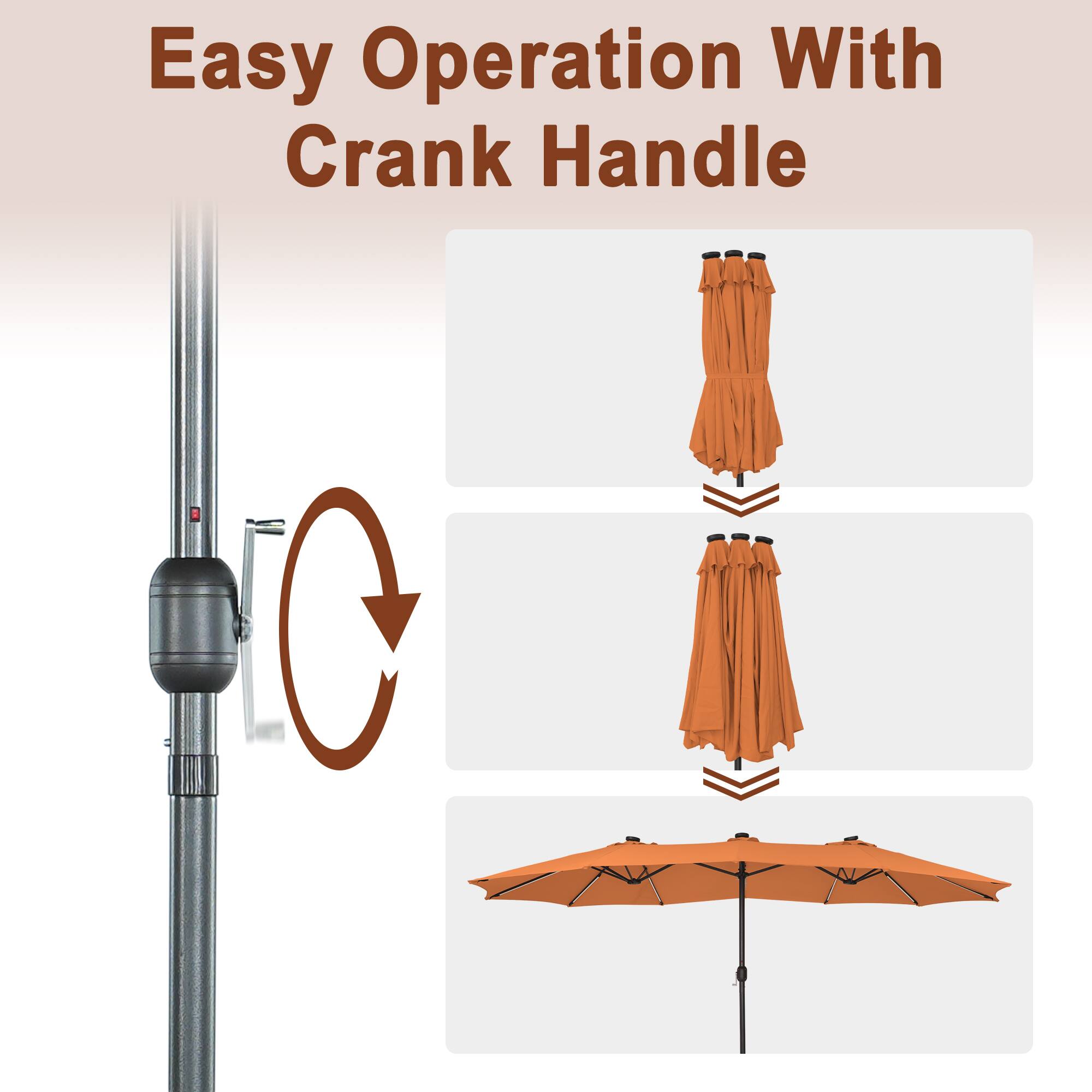 Easy Operation With Crank Handle