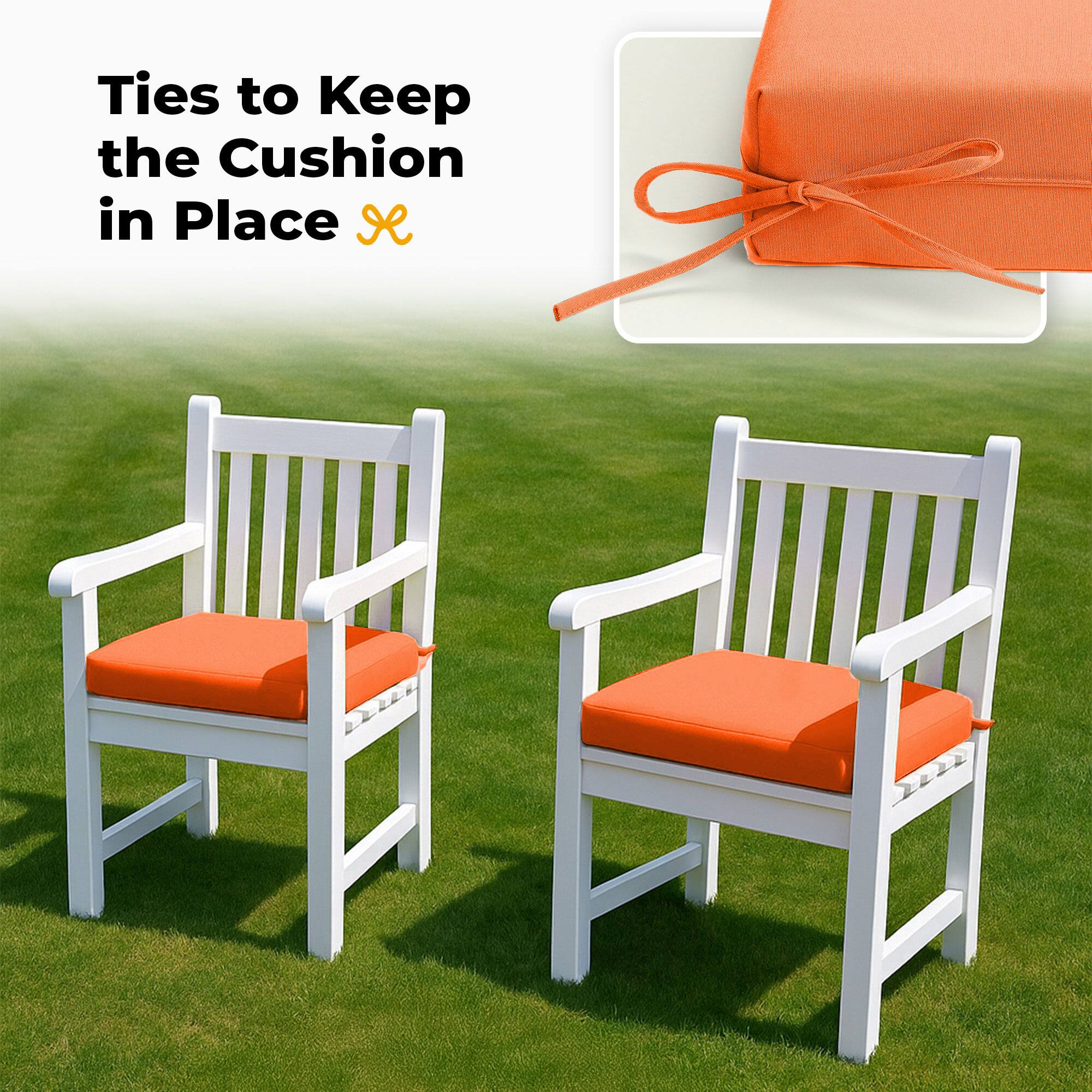 Ties to Keep the Cushion in Place
