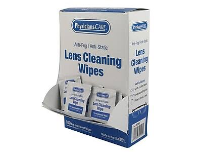 Physicians CARE  
Anti-Fog | Anti-Static  
Lens Cleaning Wipes  

100 Pre-moistened Wipes  

Made in the USA