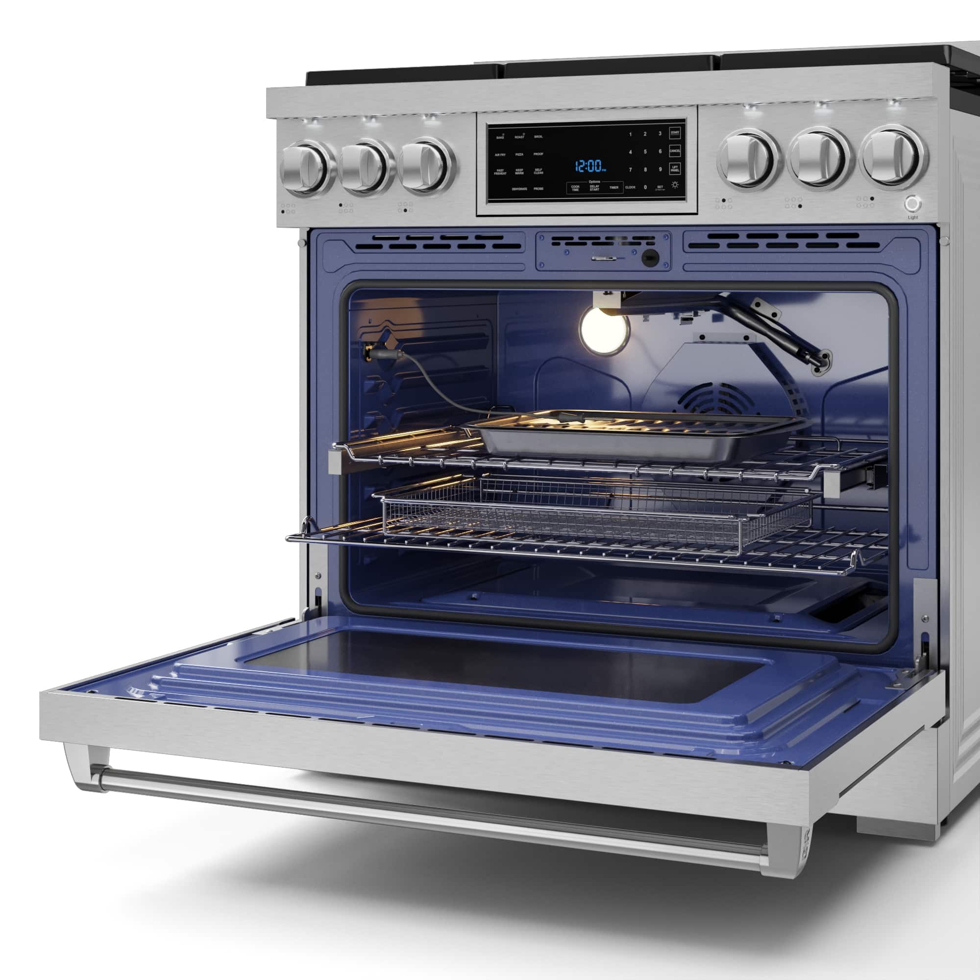 Alt View 12. Thor Kitchen - Gordon Ramsay Series by Thor Kitchen 6.0 Cu. Ft Freestanding Gas Range - Stainless Steel.