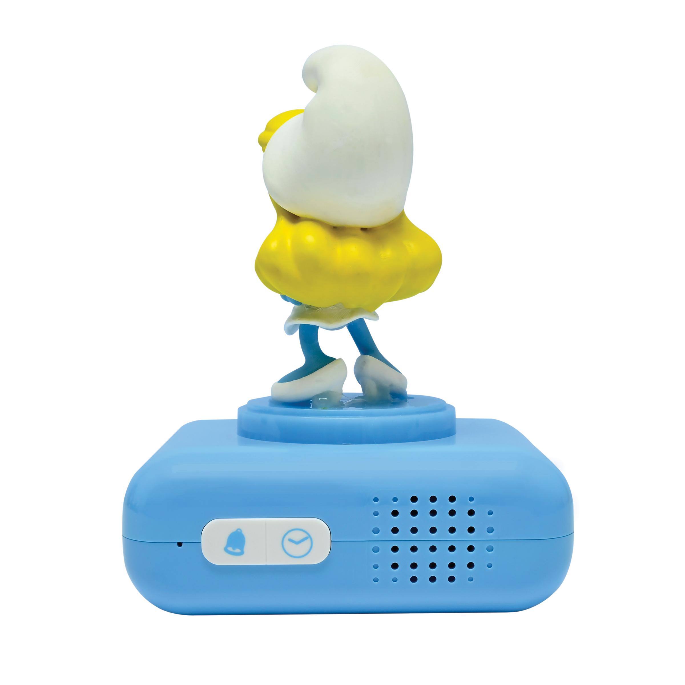 Alt View 7. Lexibook - Smurfs Ette Night Light Alarm Clock with Sounds - BLUE.