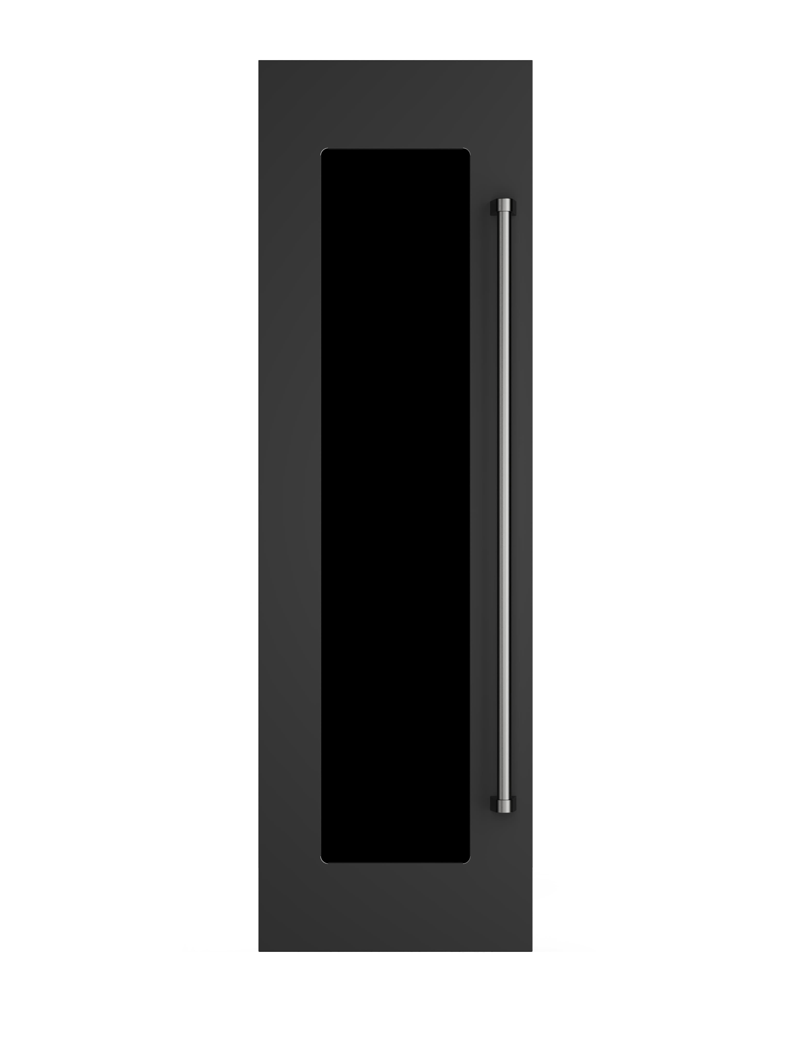 Front. Viking - 24"W. Integrated Wine Cooler Door Panel for Viking Model FDWCIC7240R - Cast Black Left Hinge - Cast Black.
