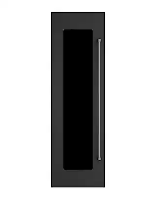 Front. Viking - 24"W. Integrated Wine Cooler Door Panel for Viking Model FDWCIC7240R - Cast Black Left Hinge - Cast Black.