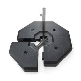 Mondawe - 4 Pieces Patio Cantilever Offset Umbrella Weights Base Plate Set - Black