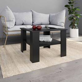 Boyel Living - Coffee Table Matte Engineered wood Small Square Modern - Black
