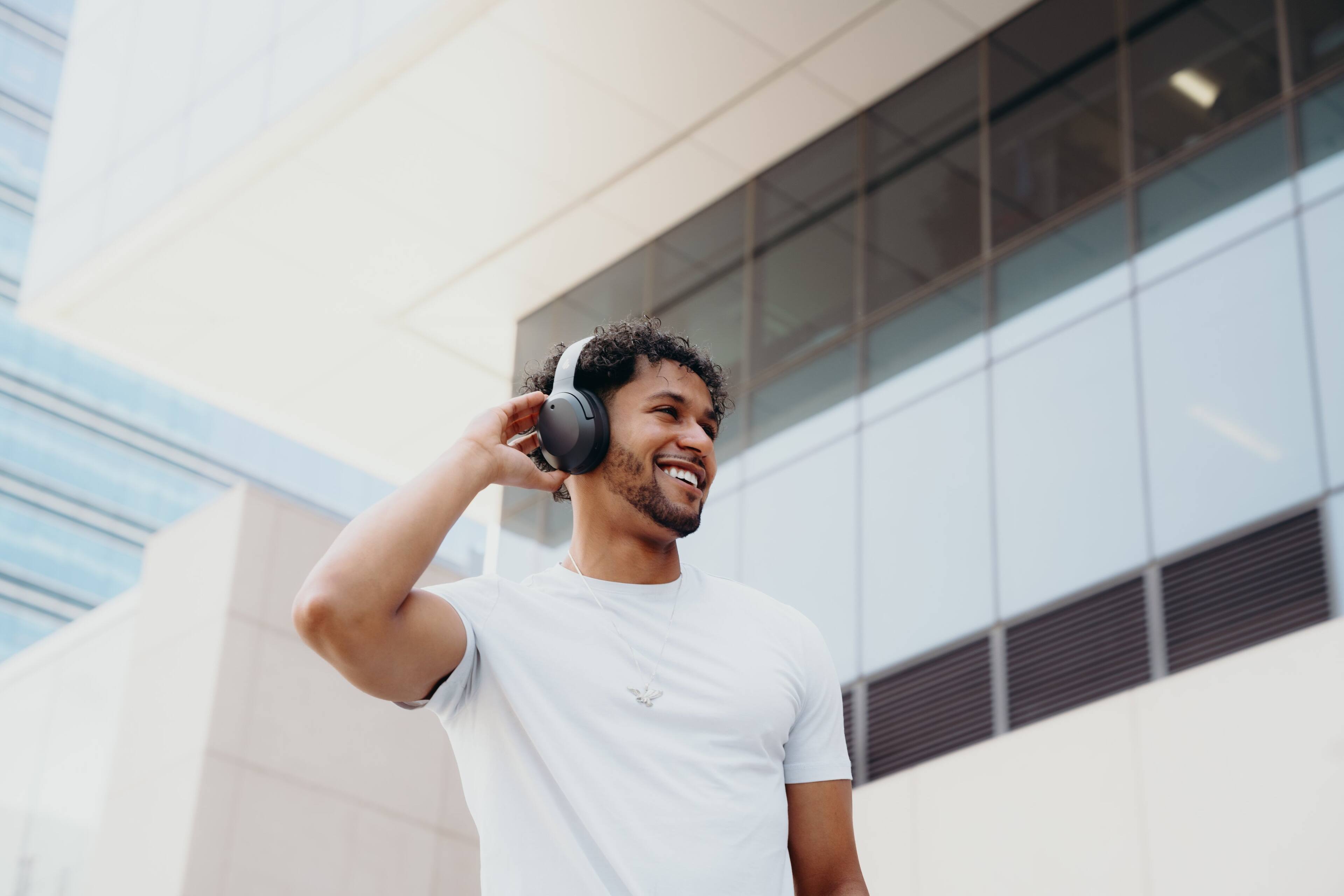 Alt View 6. Edifier - Edifier W820NB Plus Gen 2 Wireless Over-Ear Headphones with -49dB ANC, LDAC Hi-Res Audio, 88H Battery, Dark Gray - Dark Gray.