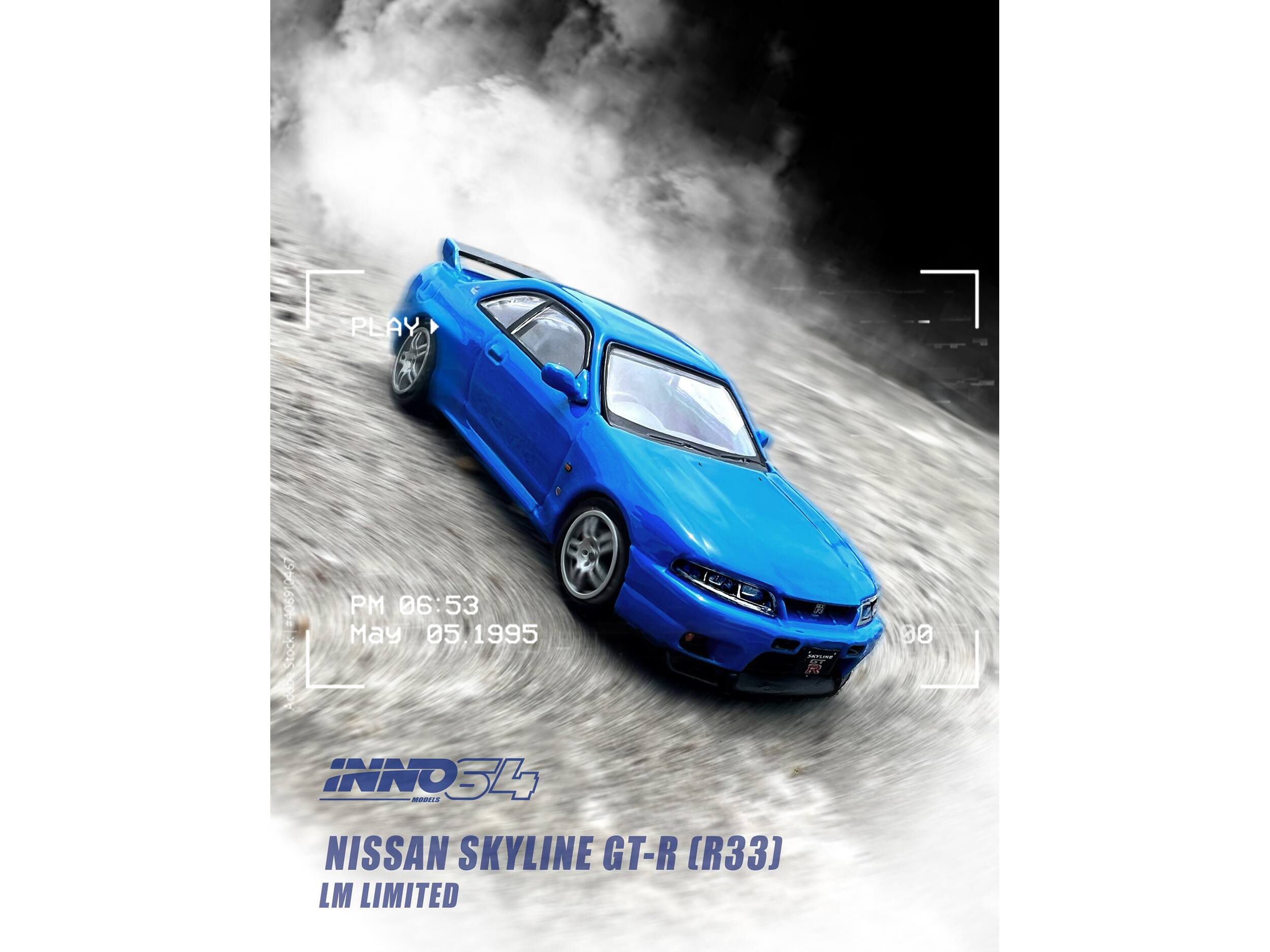 PLAY 45 690F Stock Adda  
PM 06:53 May 05, 1995  
30 INNO34  
NISSAN SKYLINE GT-R (R33)  
LM LIMITED
