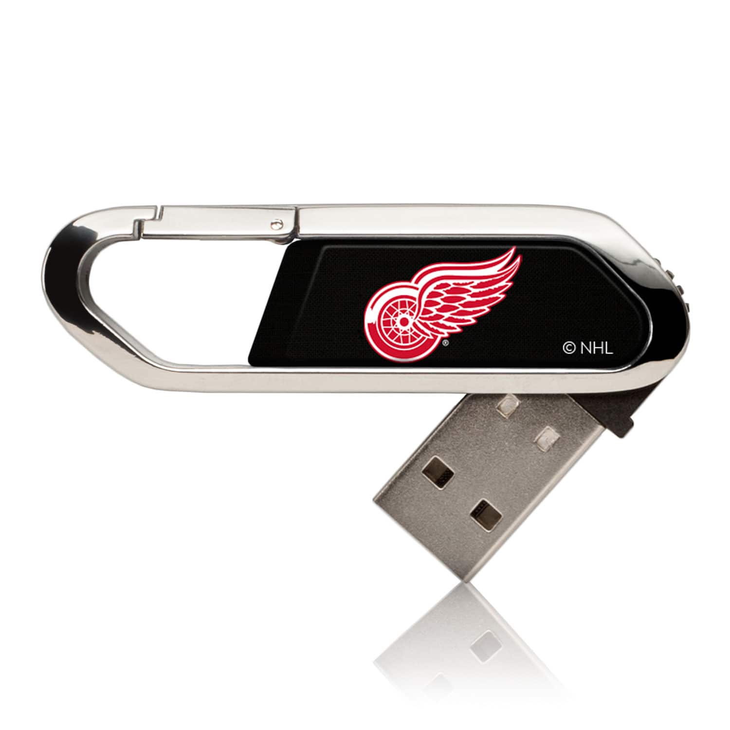 Keyscaper - Detroit Red Wings Clip USB Flash Drive-16 GB USB-C - Multicolor