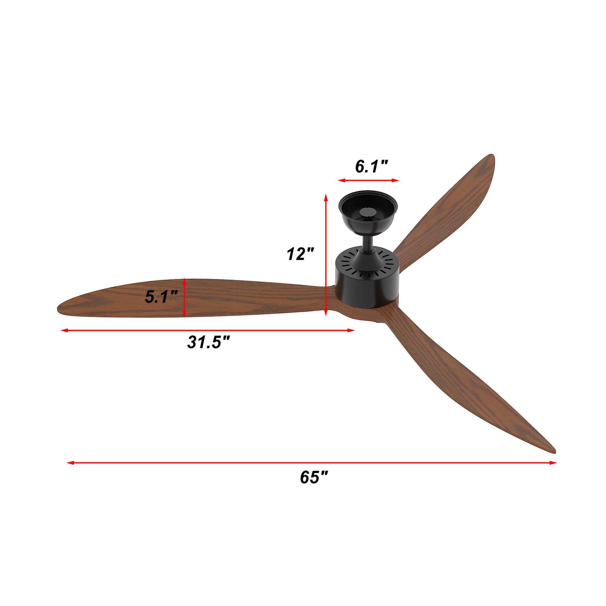 6.1", 12", 5.1", 31.5", 65"