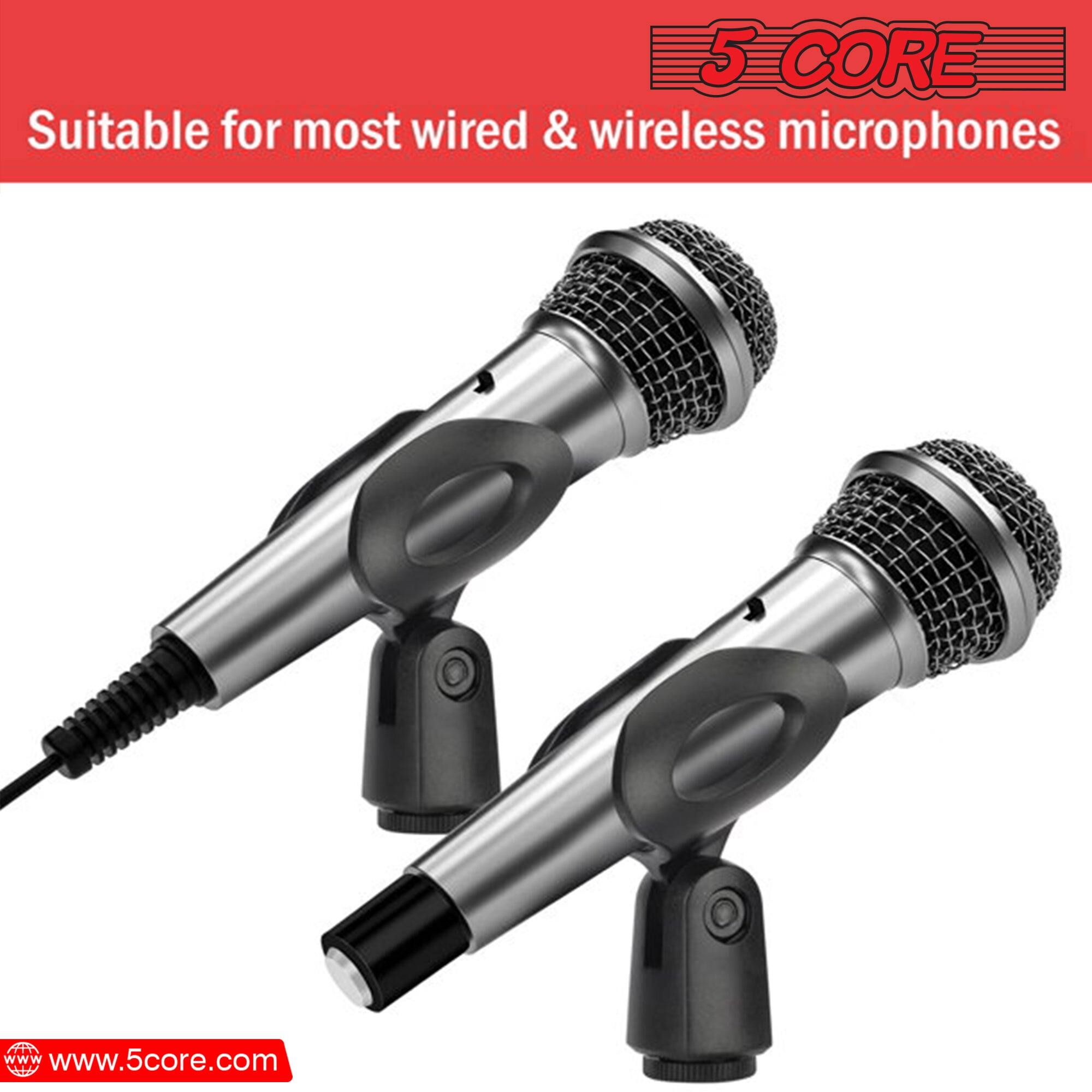 5 CORE is suitable for most wired & wireless microphones. Visit www.5core.com.