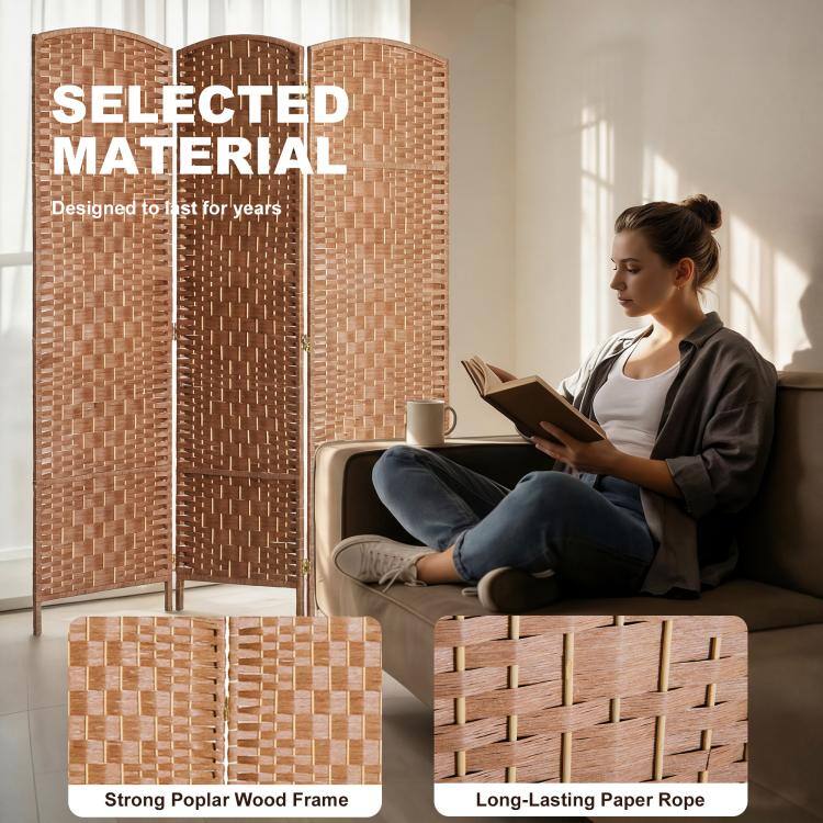 SELECTED MATERIAL  
Designed to last for years  
Strong Poplar Wood Frame  
Long-Lasting Paper Rope