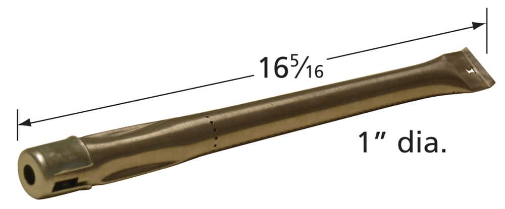 Music City Metals - MCM171235189 burner, str pipe, ss, 16.3125 x 1; Maste