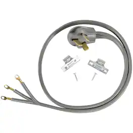 Certified Appliance Accessories - 3-Wire Eyelet 40 Amp Range Cord 6 ft
