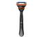 Front. Dazzed Corner - 5 Power Razor for Men, Handle + 1 Blade Refill, Smooth Shave - Black.