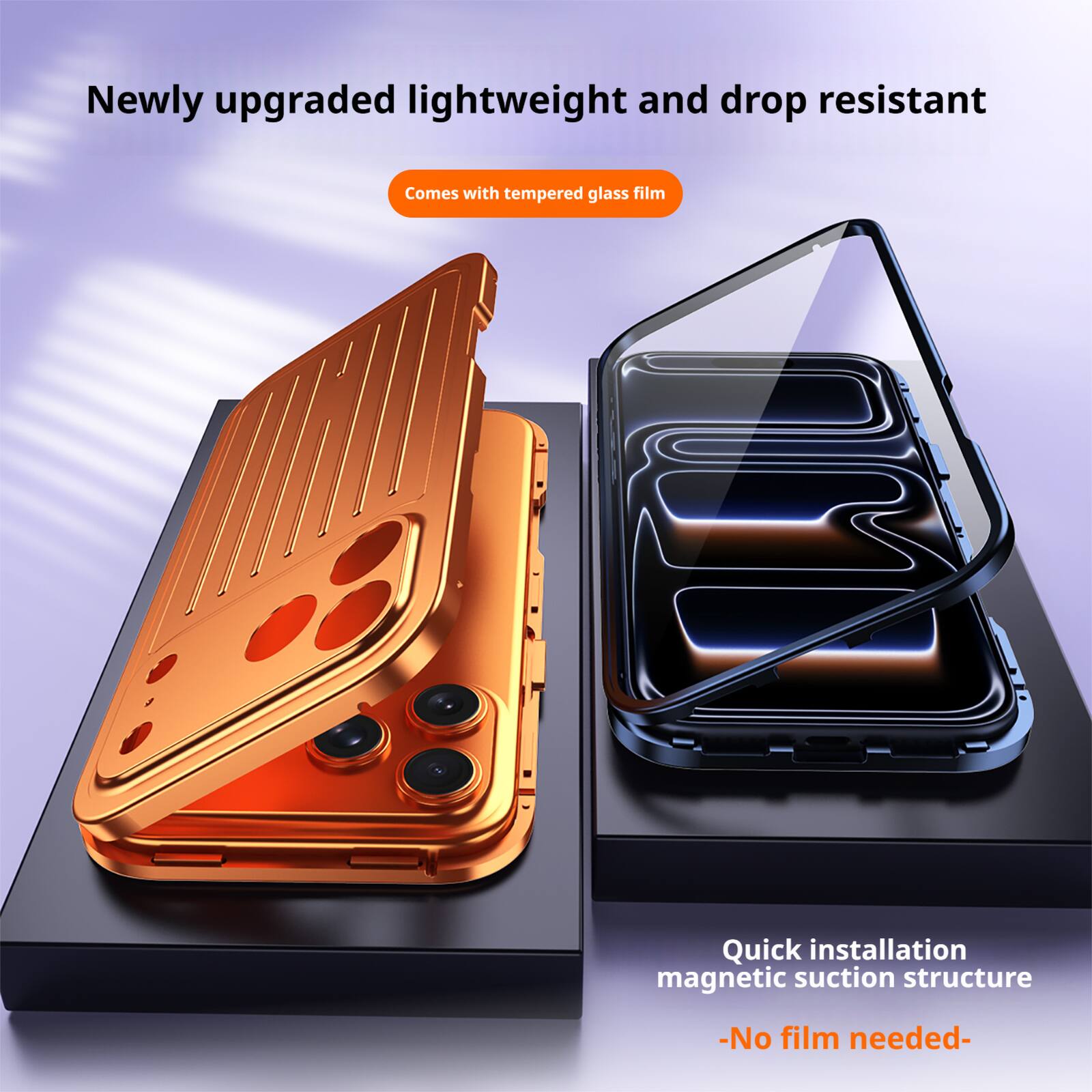 Dteck Full Body Case for Apple iPhone 17 Pro Max with Built in